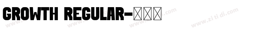 Growth Regular字体转换